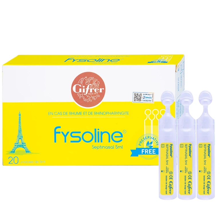 Nước muối sinh lý Fysoline septinasal – Hộp 20 ống