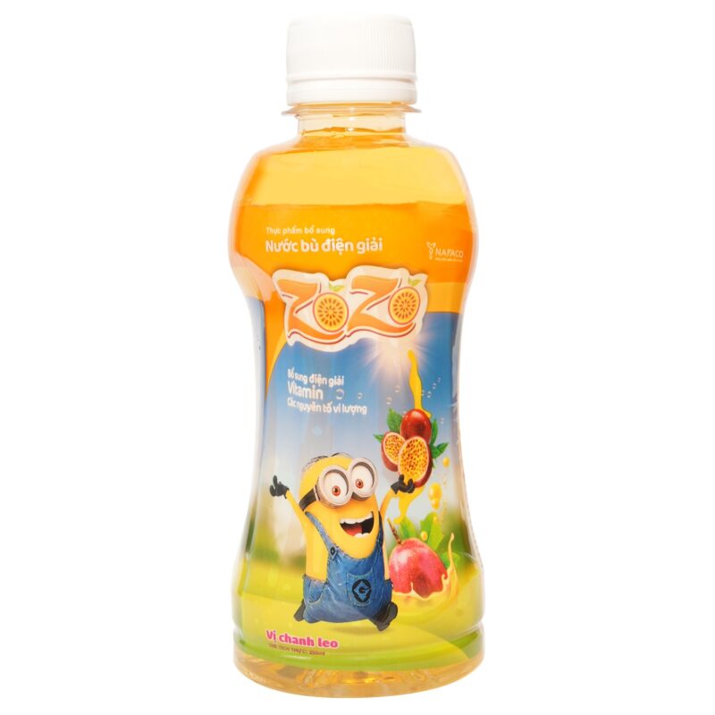Nước bù điện giải Zozo hương chanh leo – Chai 250ml
